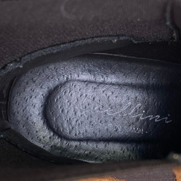 Avellini Suede Chelsea Boots Size 37 or 6.5 Cognac Tan Leather Chunky Heel - Picture 12 of 14